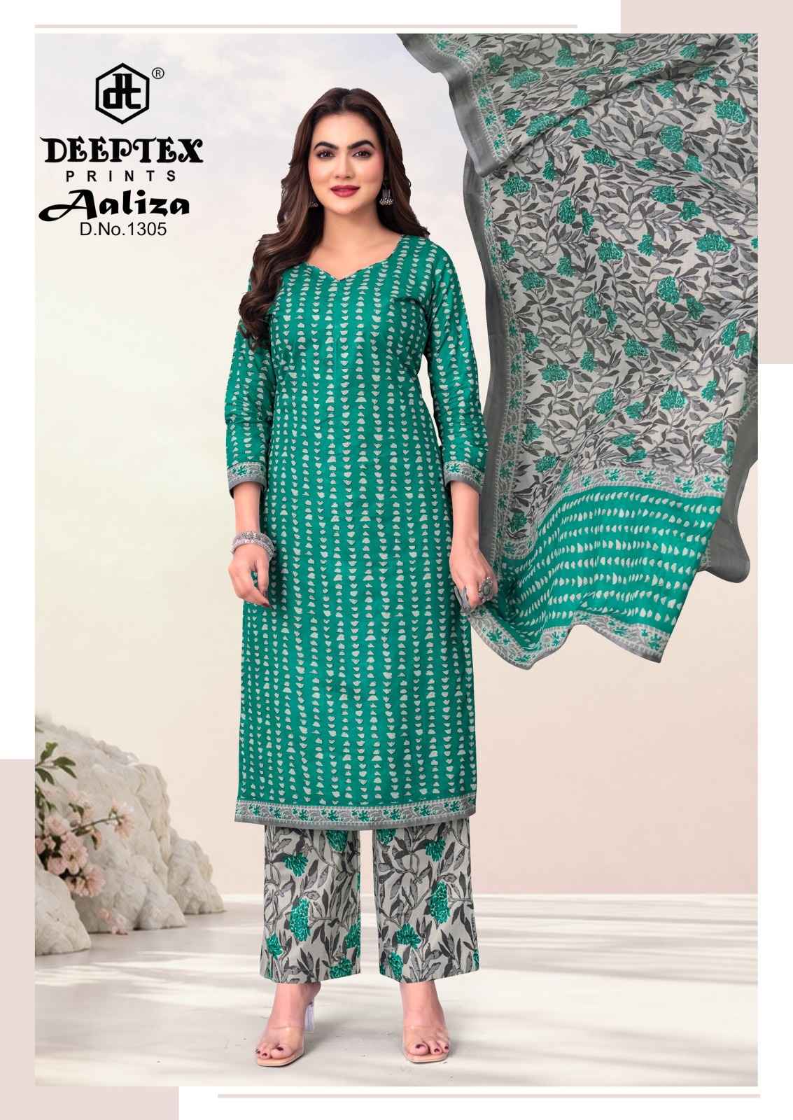 Deeptex Aaliza Vol 13 Cotton Dress Material 10 pcs Catalogue