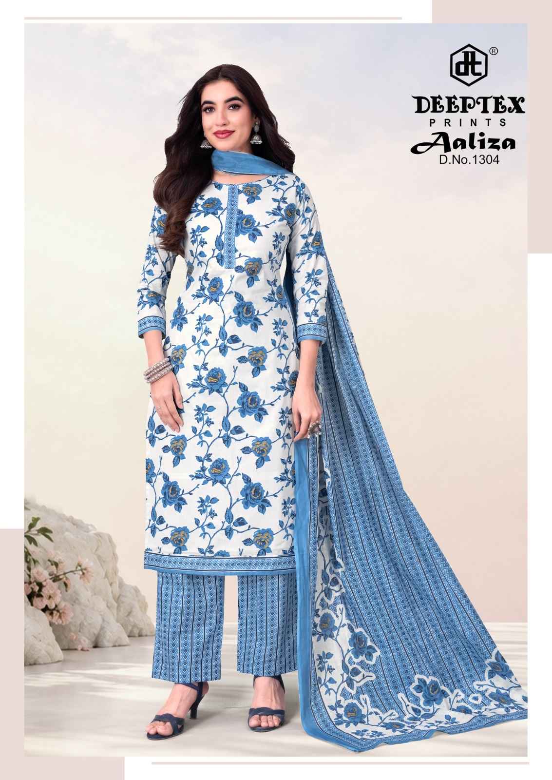 Deeptex Aaliza Vol 13 Cotton Dress Material 10 pcs Catalogue