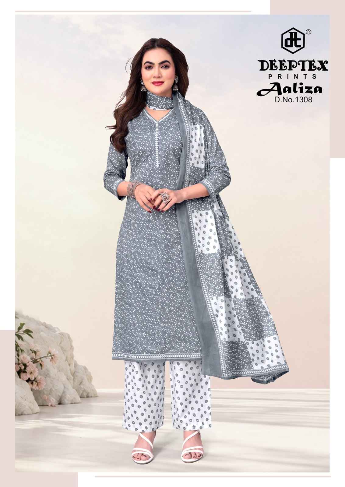 Deeptex Aaliza Vol 13 Cotton Dress Material 10 pcs Catalogue