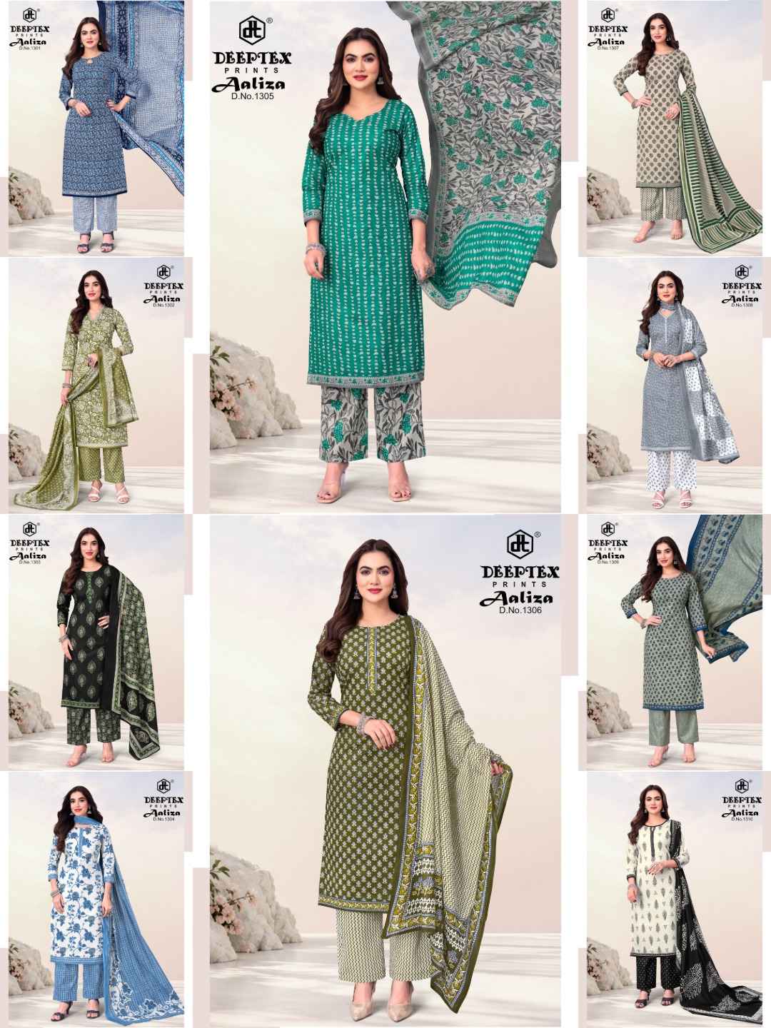 Deeptex Aaliza Vol 13 Readymade Cotton Dress 10 pcs Catalogue