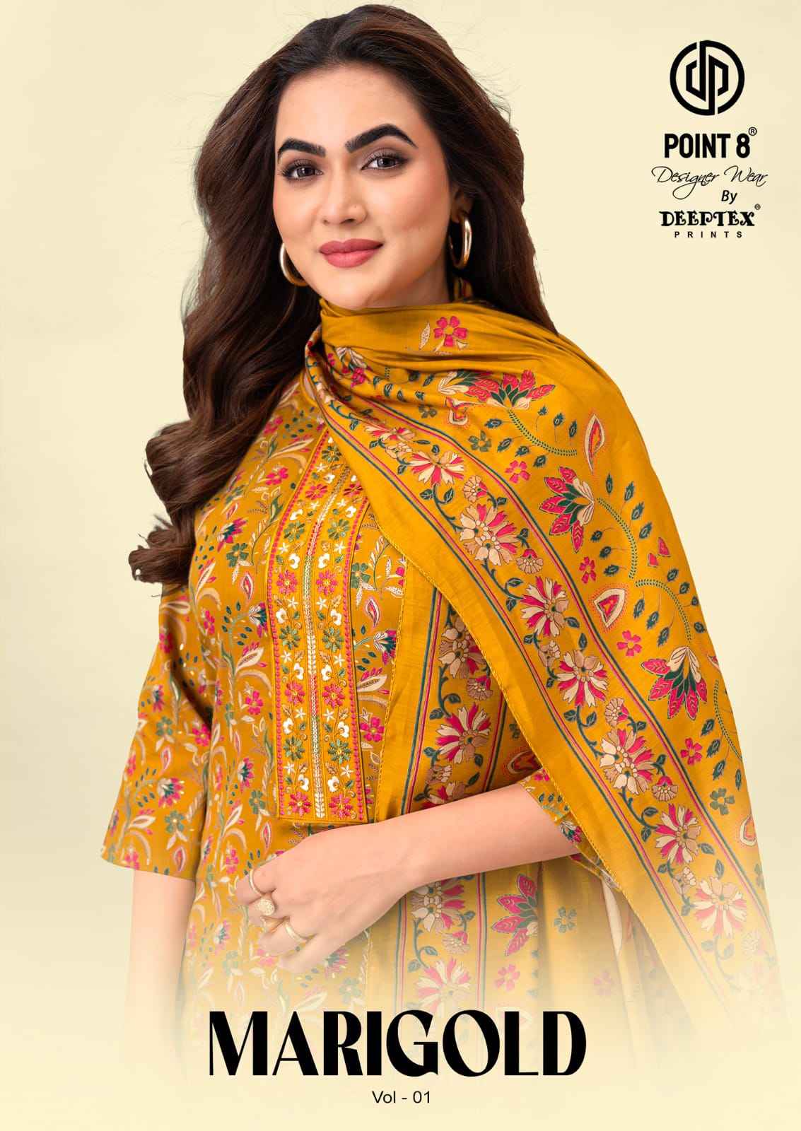 Deeptex Mari Gold Vol 1 Readymade Jam Satin Dress 8 pcs Catalogue