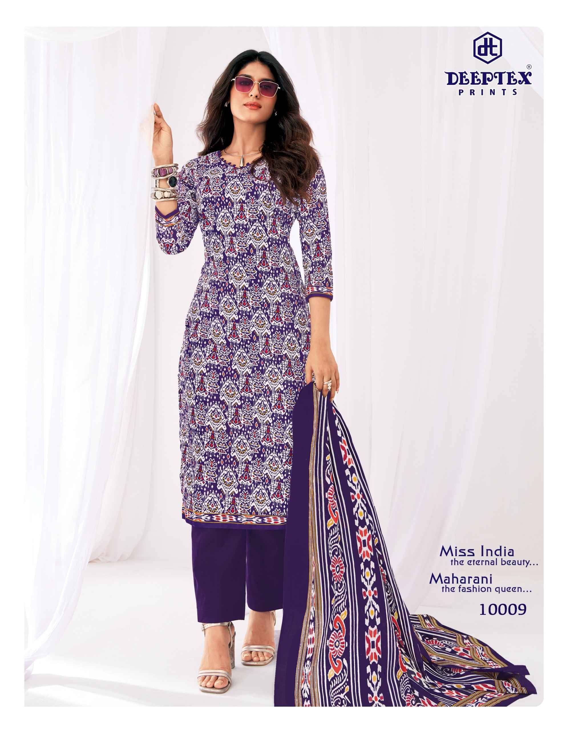 Deeptex Miss India Vol 100 Cotton Dress Material 16 pcs Catalogue