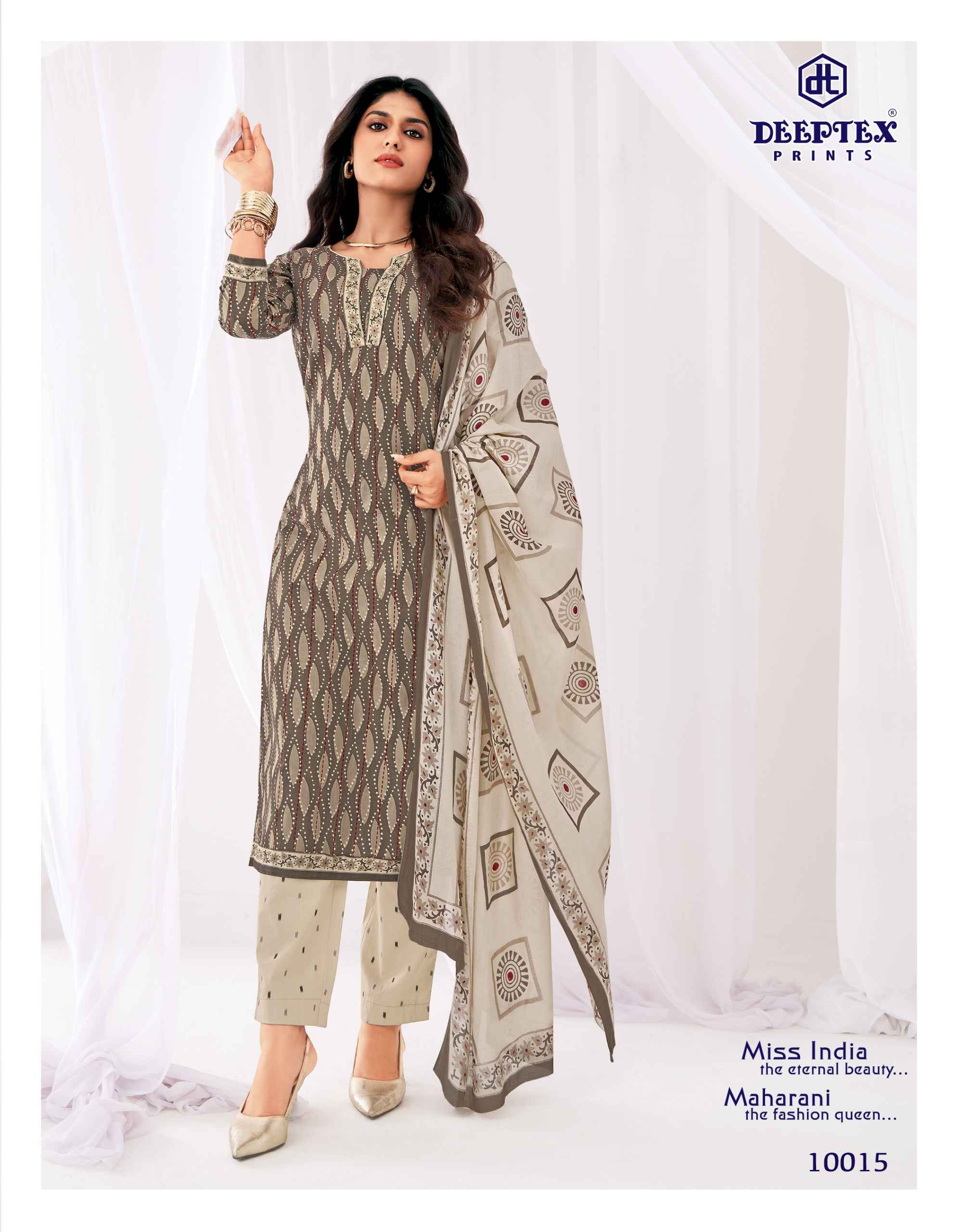 Deeptex Miss India Vol 100 Cotton Dress Material 16 pcs Catalogue