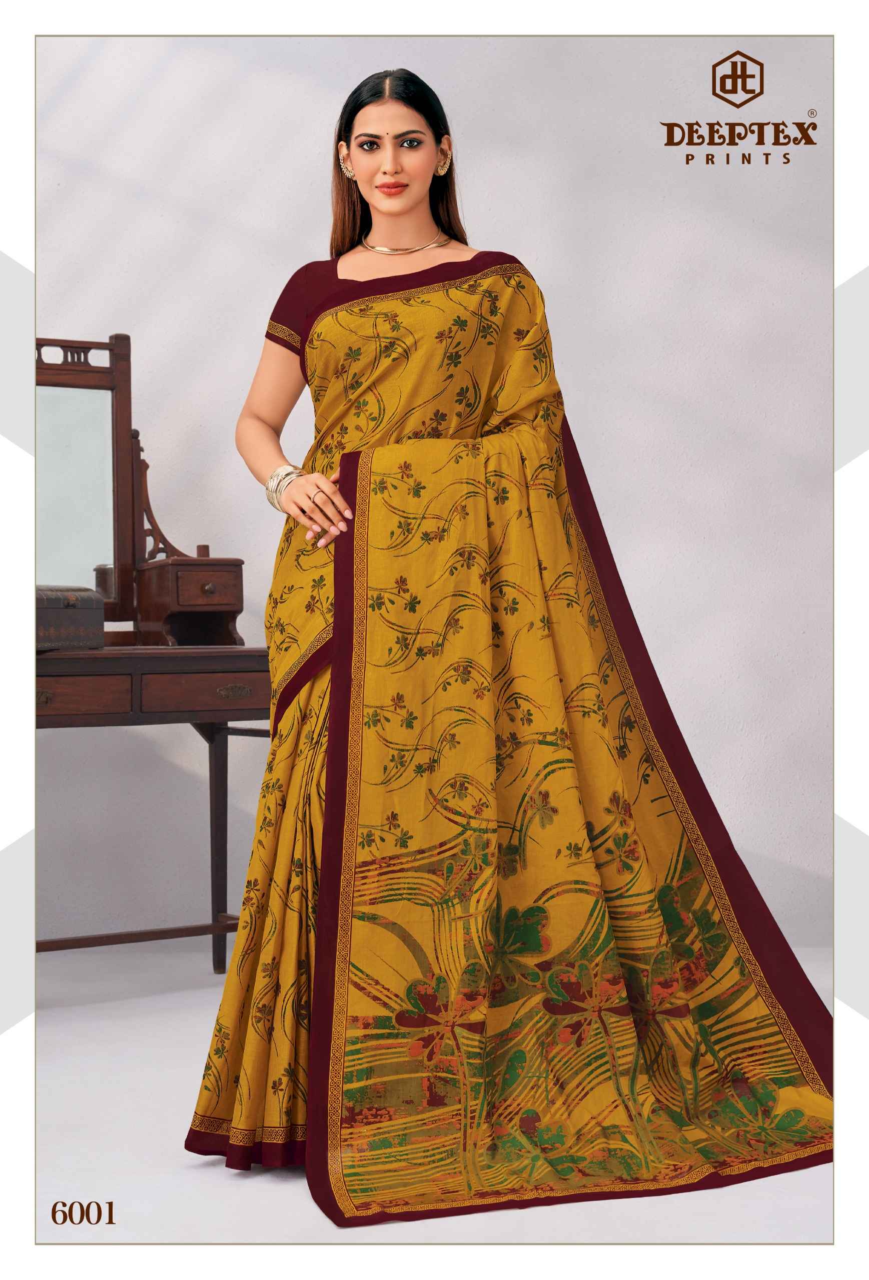 Deeptex Mother India Vol 60 Cotton Saree 30 pcs Catalogue