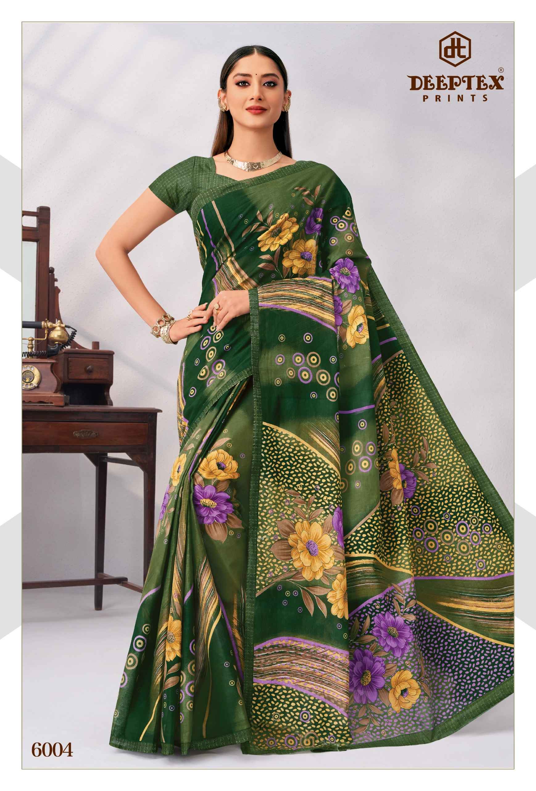 Deeptex Mother India Vol 60 Cotton Saree 30 pcs Catalogue