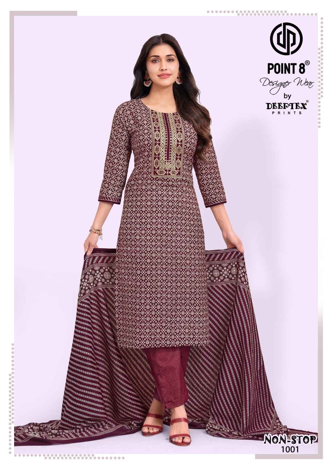 Deeptex Non Stop Vol 1 Readymade Cotton Dress 8 pcs Catalogue