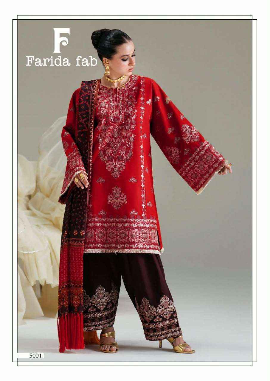 Farida Fab Amara Vol 5 Cotton Dress Material 6 pcs Catalogue