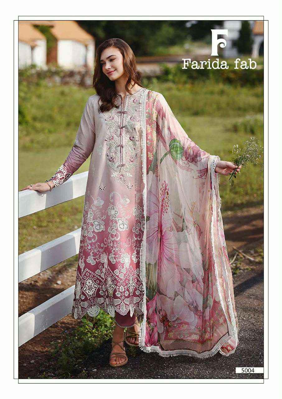 Farida Fab Amara Vol 5 Cotton Dress Material 6 pcs Catalogue