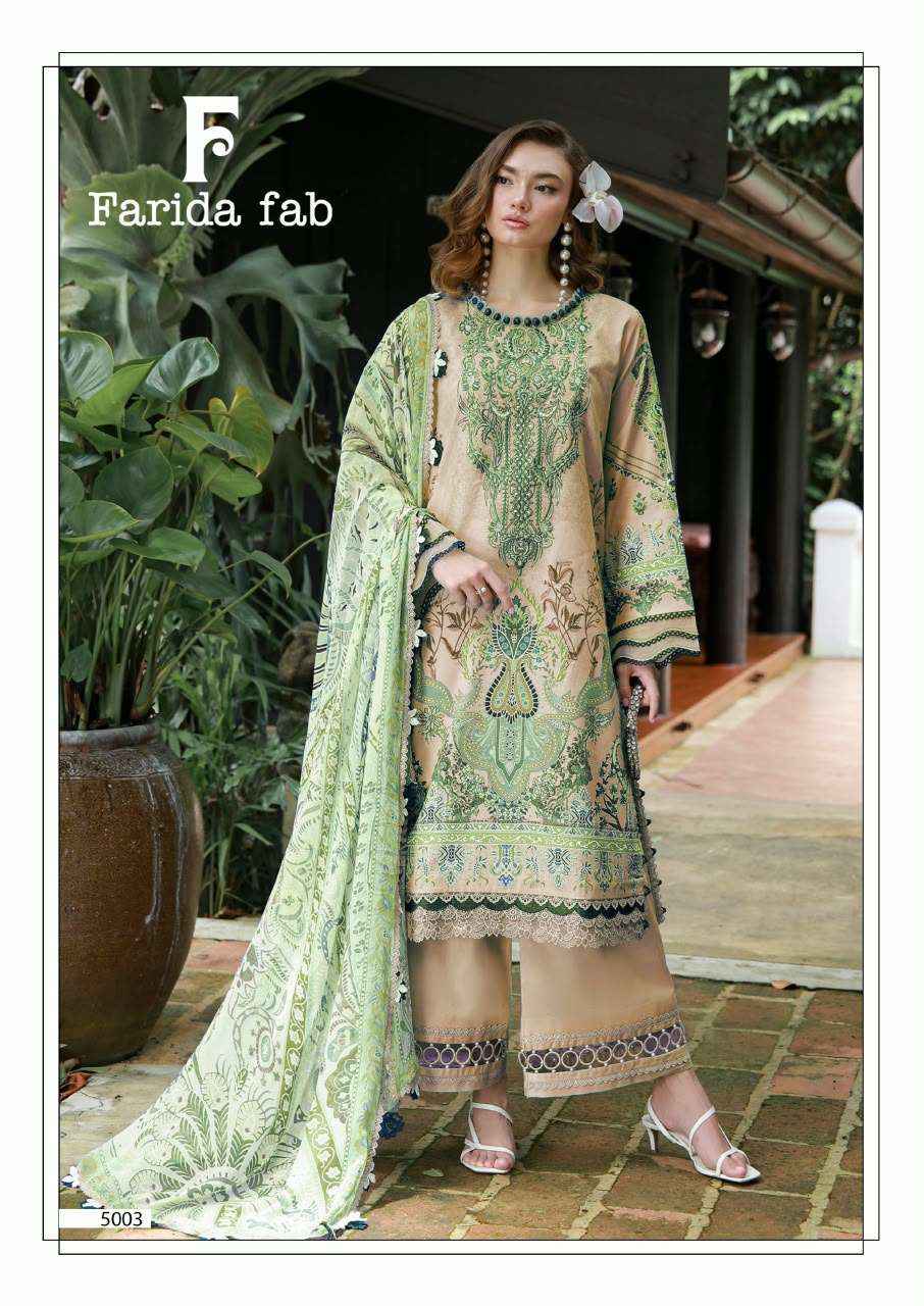 Farida Fab Amara Vol 5 Cotton Dress Material 6 pcs Catalogue