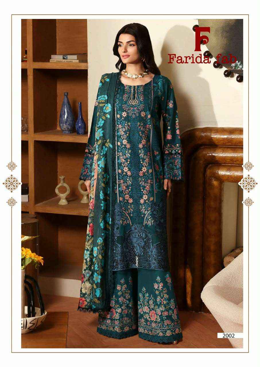 Farida Fab Julfat Vol 2 Cotton Dress Material 6 pcs Catalogue