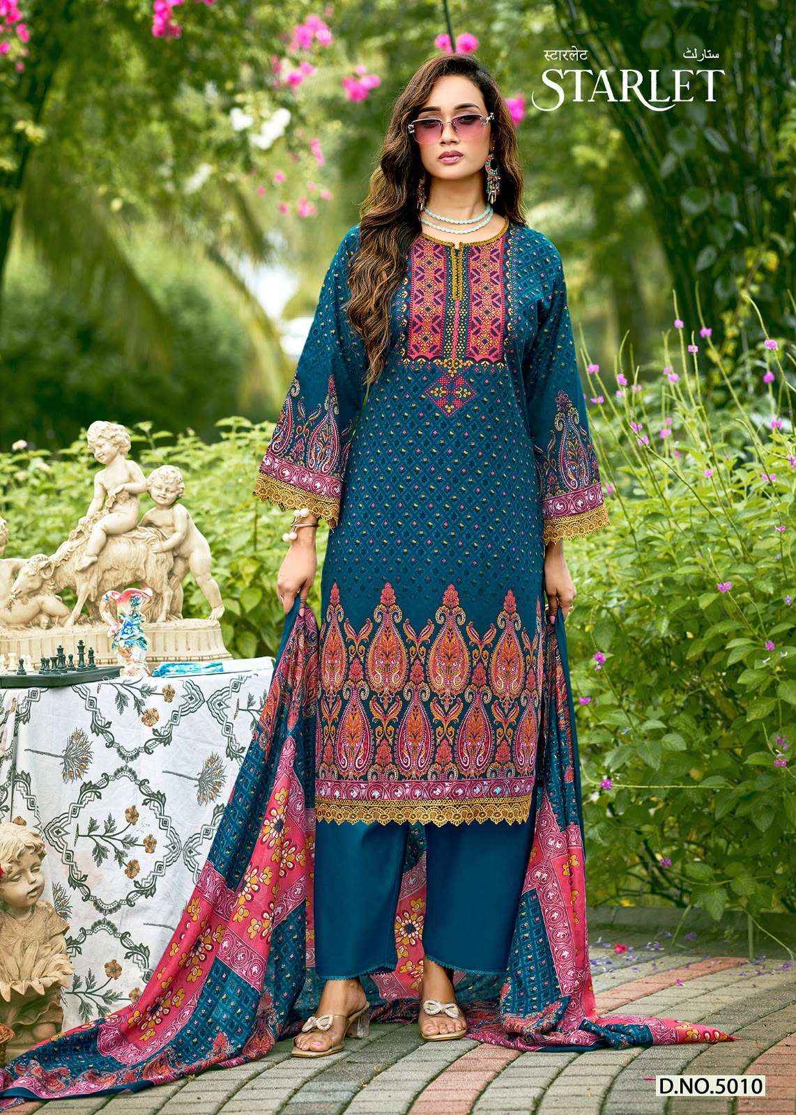 Ganesha Starlet Vol 5 Cotton Dress Material 8 pcs Catalogue