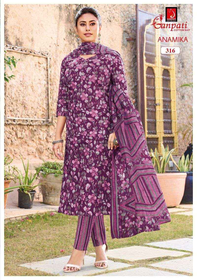 Ganpati Anamika Vol 3 Cotton Dress Material 12 pcs Catalogue