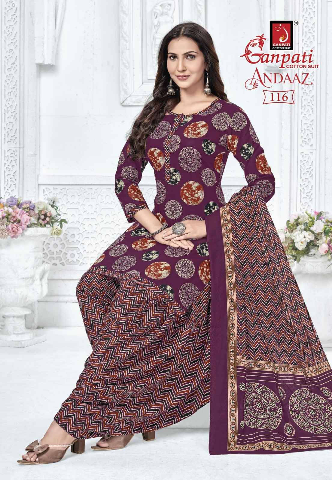 Ganpati Andaaz Vol 4 Cotton Dress Material