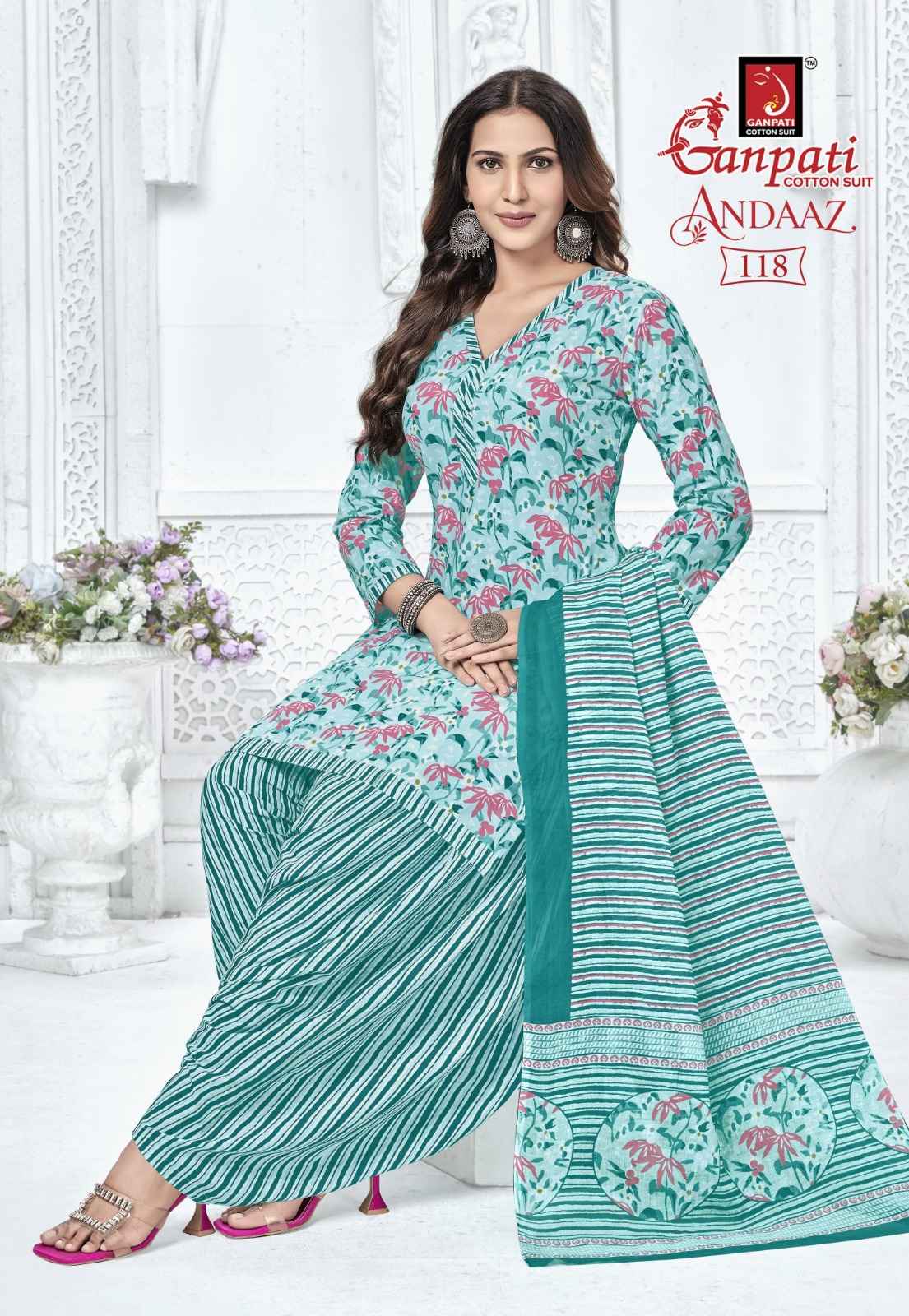 Ganpati Andaaz Vol 4 Cotton Dress Material
