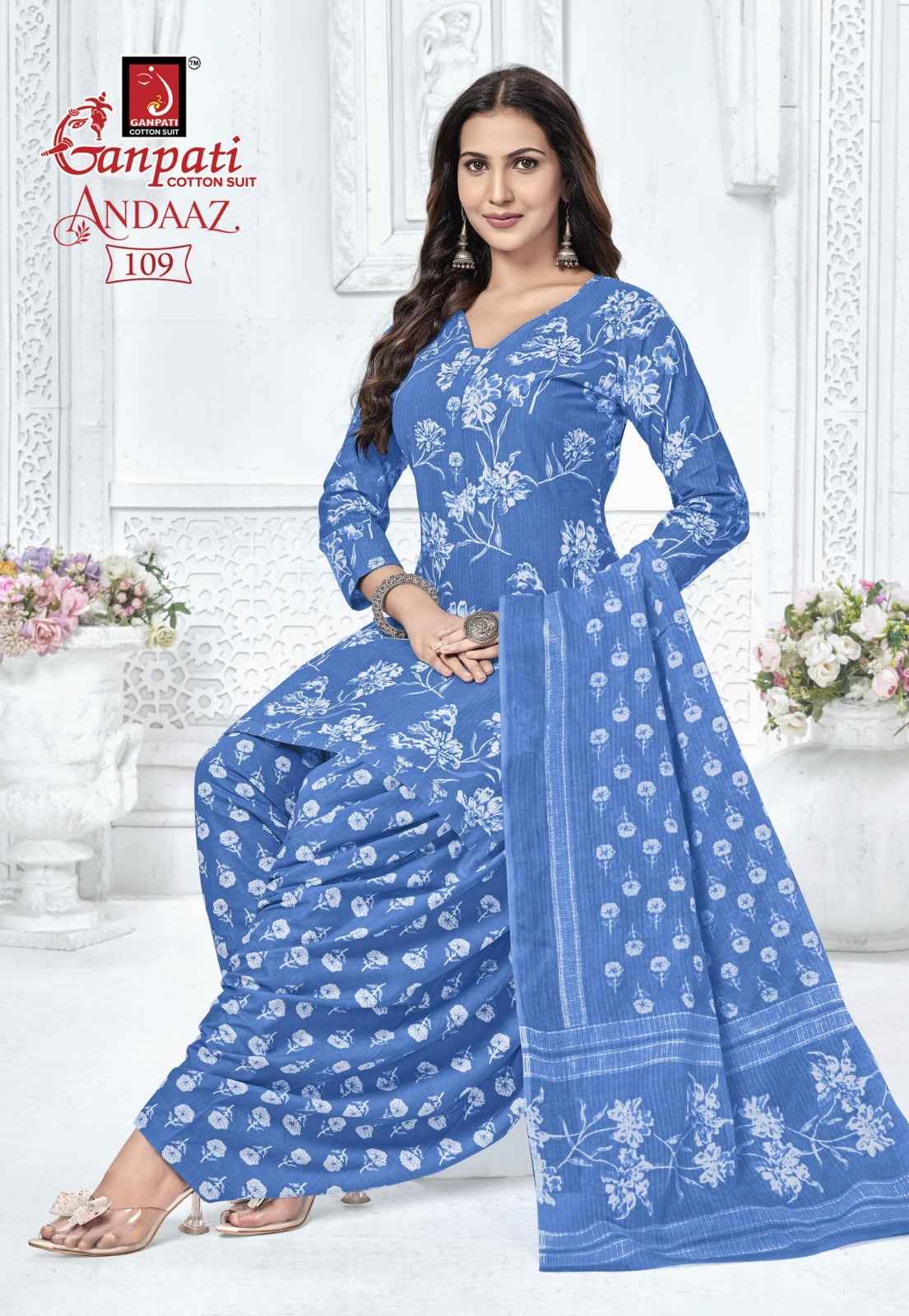 Ganpati Andaaz Vol 4 Cotton Dress Material