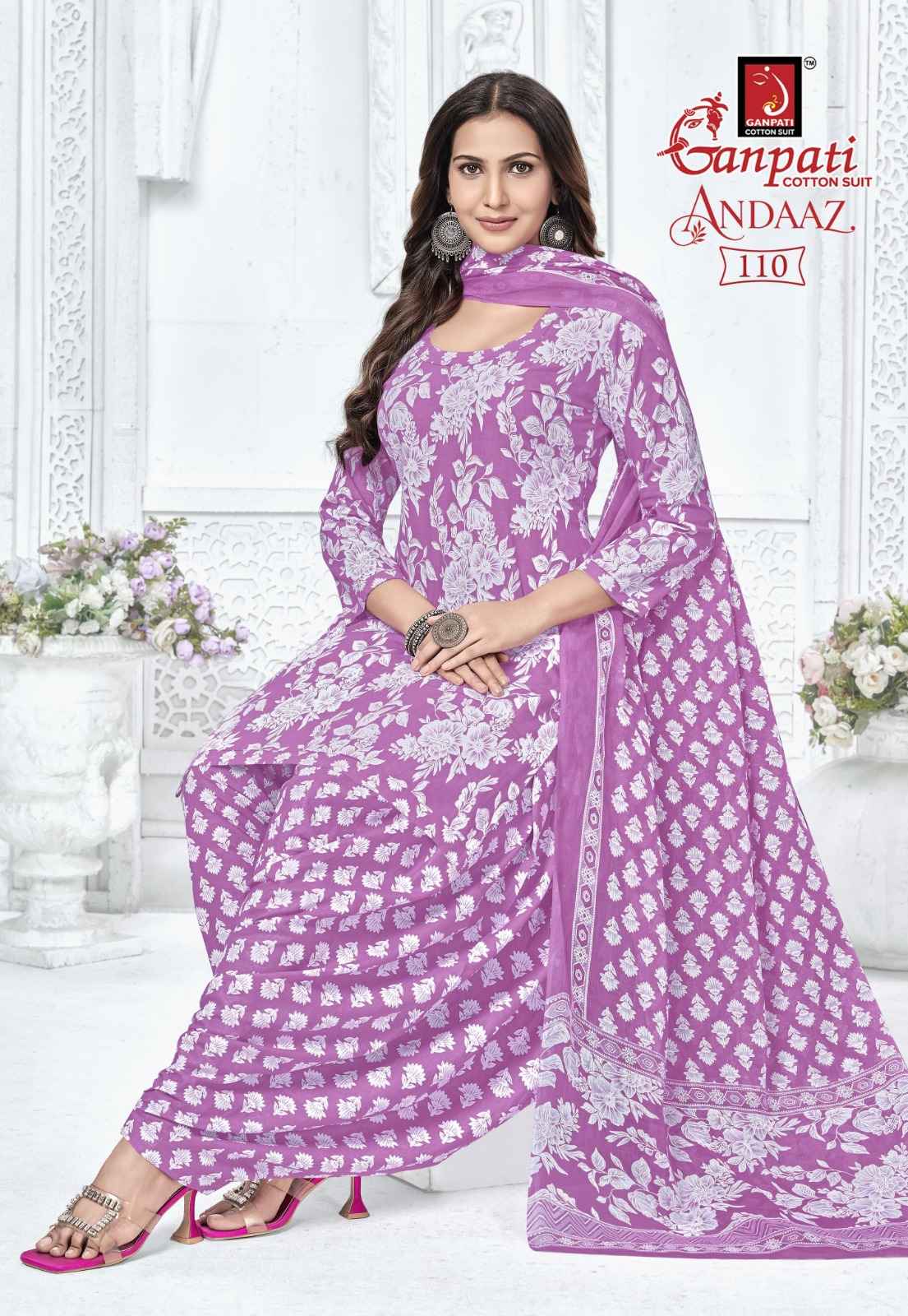 Ganpati Andaaz Vol 4 Cotton Dress Material