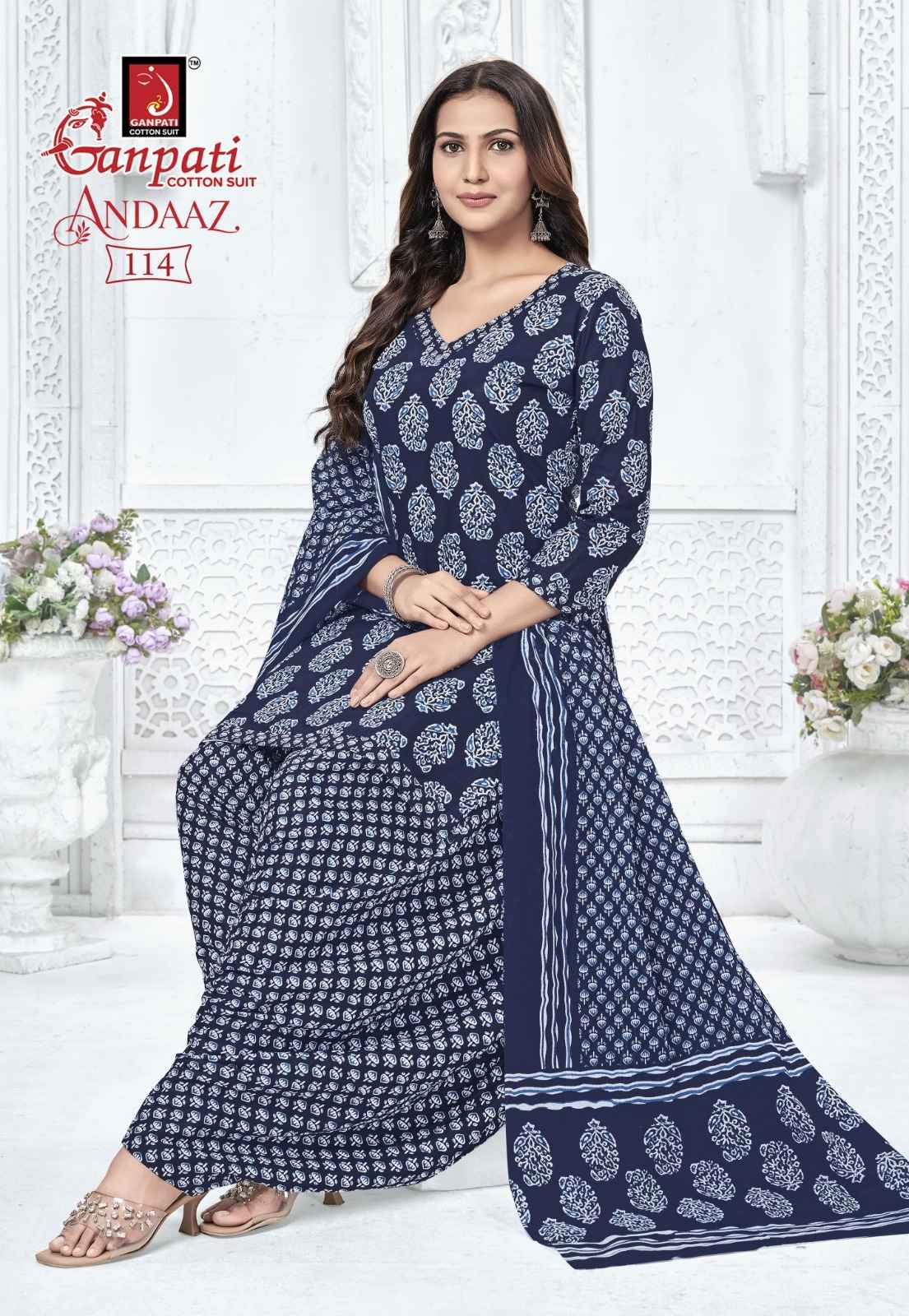 Ganpati Andaaz Vol 4 Cotton Dress Material