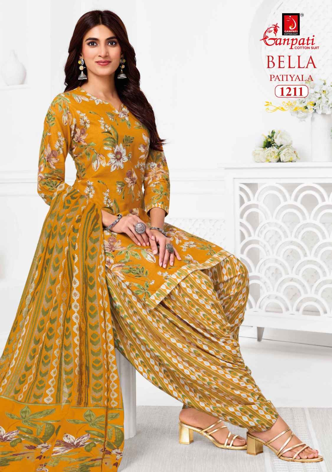 Ganpati Bella Vol 12 Cotton Dress Material 12 pcs Catalogue