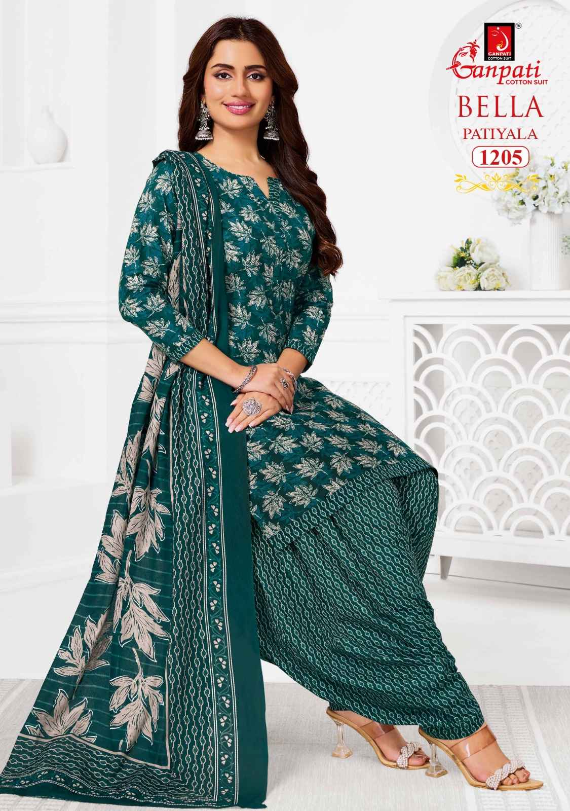 Ganpati Bella Vol 12 Cotton Dress Material 12 pcs Catalogue