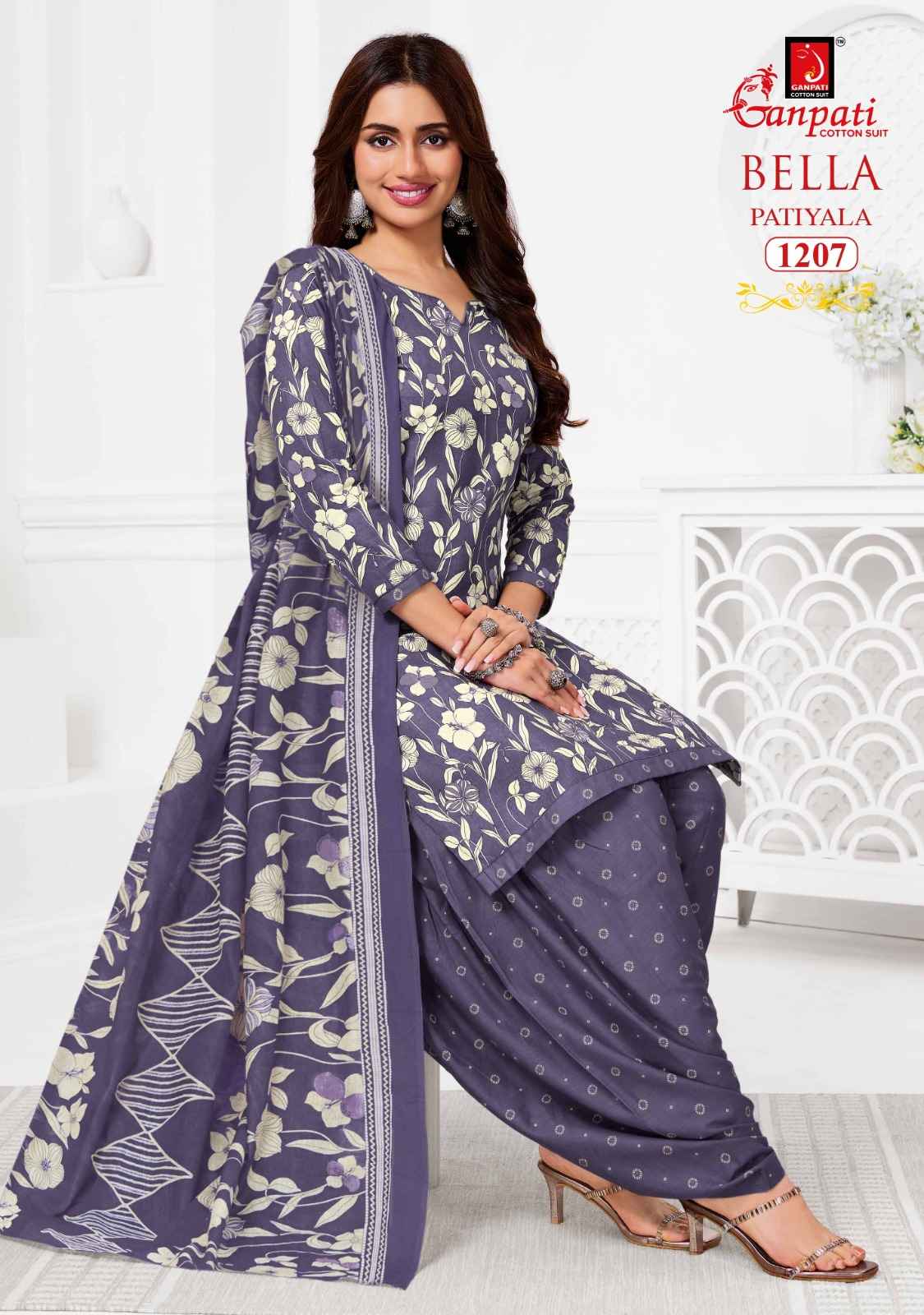Ganpati Bella Vol 12 Cotton Dress Material 12 pcs Catalogue