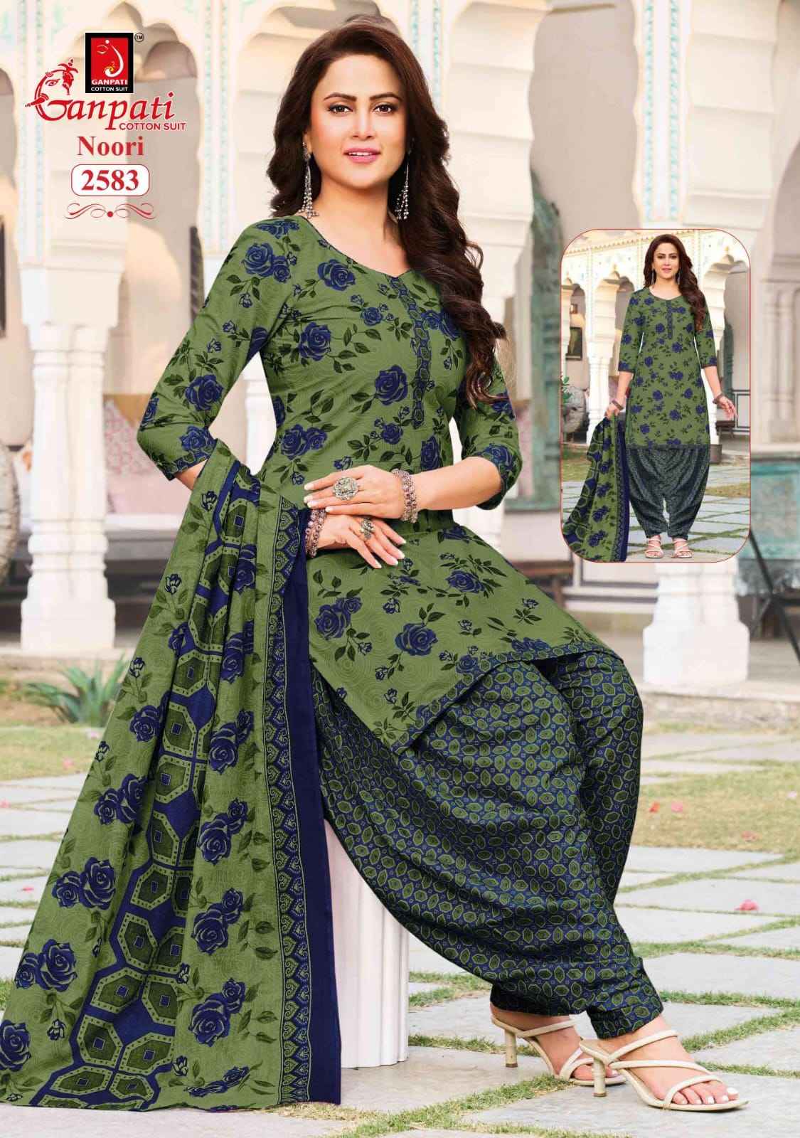 Ganpati Noori Vol 14 Cotton Dress Material 15 pcs Catalogue