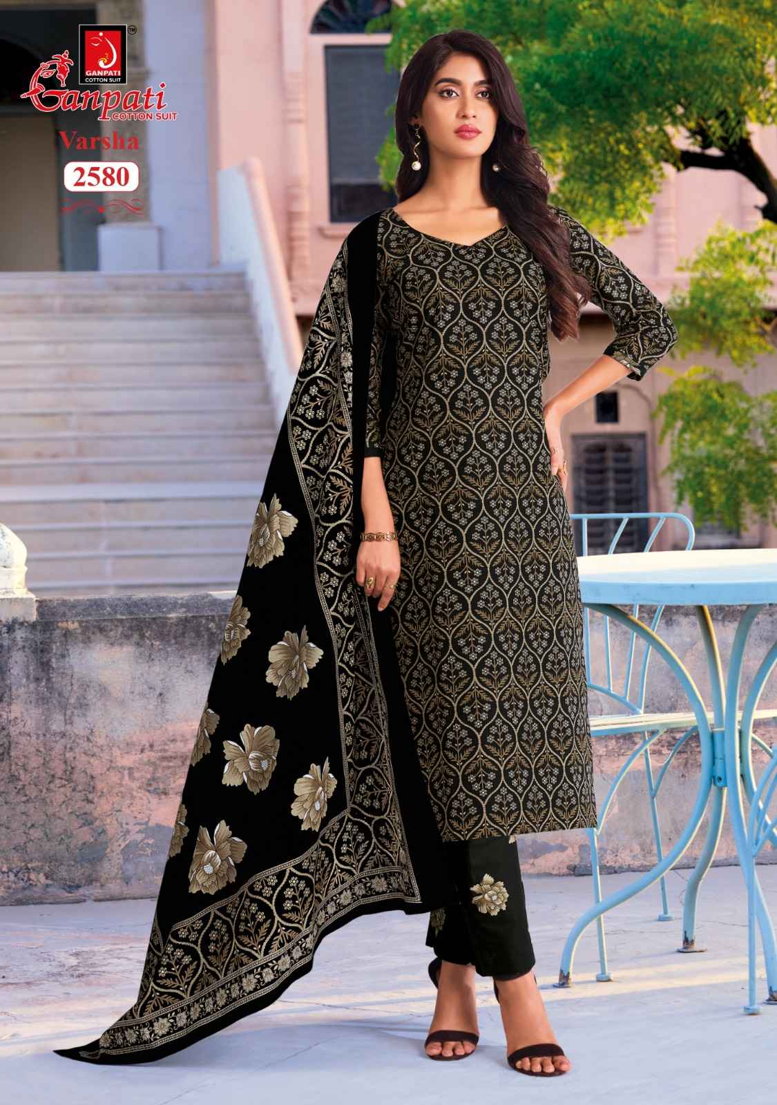 Ganpati Varsha Vol 16 Cotton Dress Material 12 pcs Catalogue