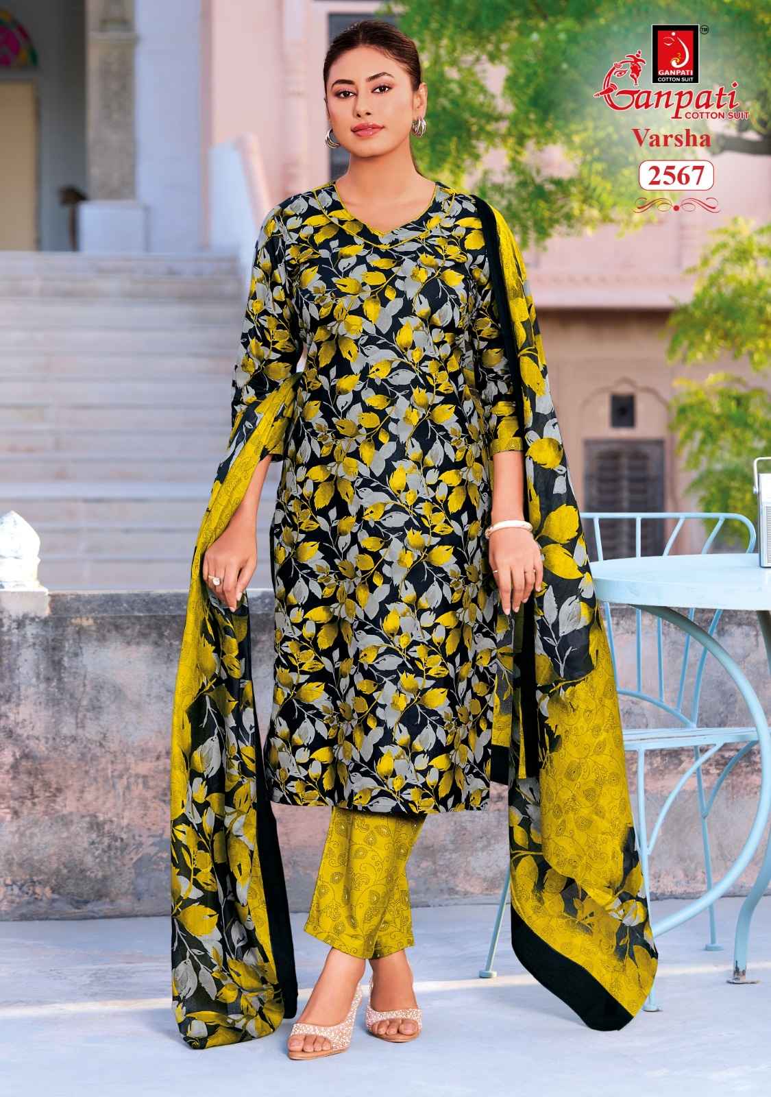 Ganpati Varsha Vol 16 Cotton Dress Material 12 pcs Catalogue