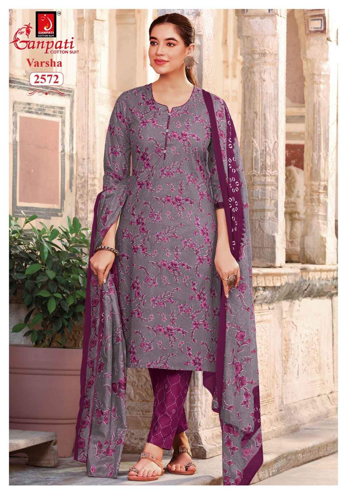 Ganpati Varsha Vol 16 Cotton Dress Material 12 pcs Catalogue