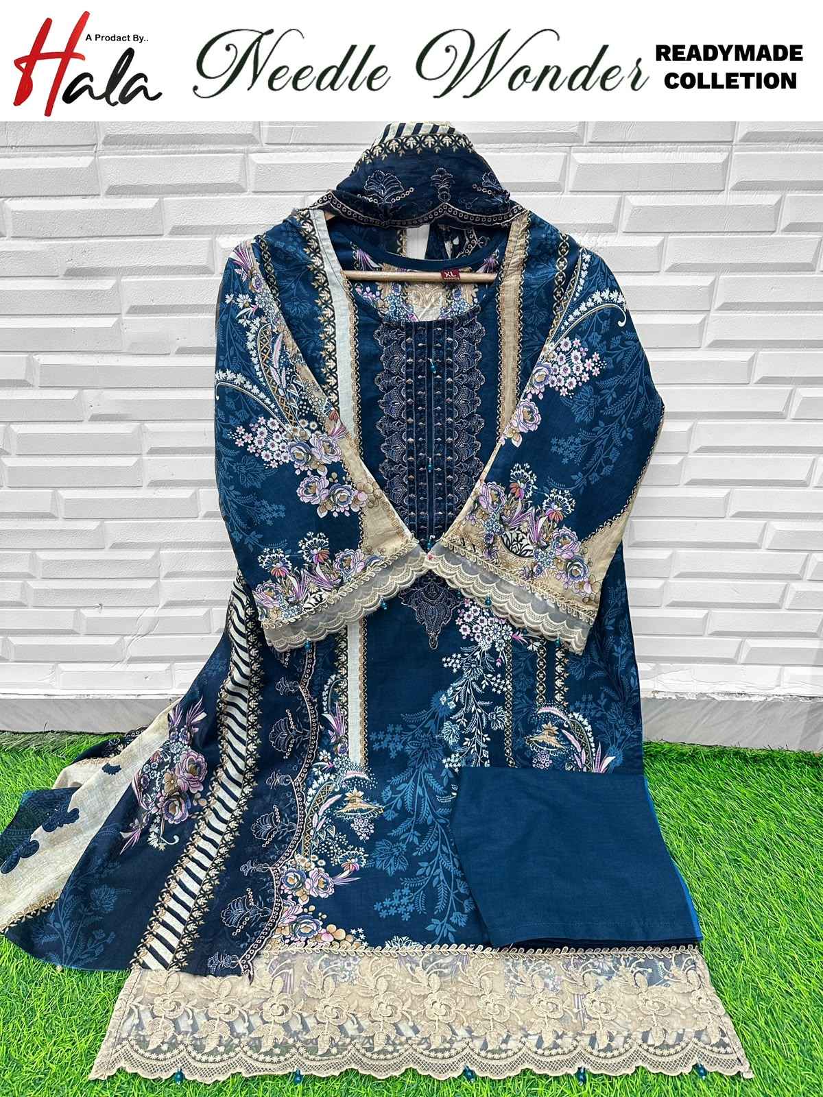 Hala Needle Wonder Readymade Collection Cotton Dress 8 pcs Catalogue