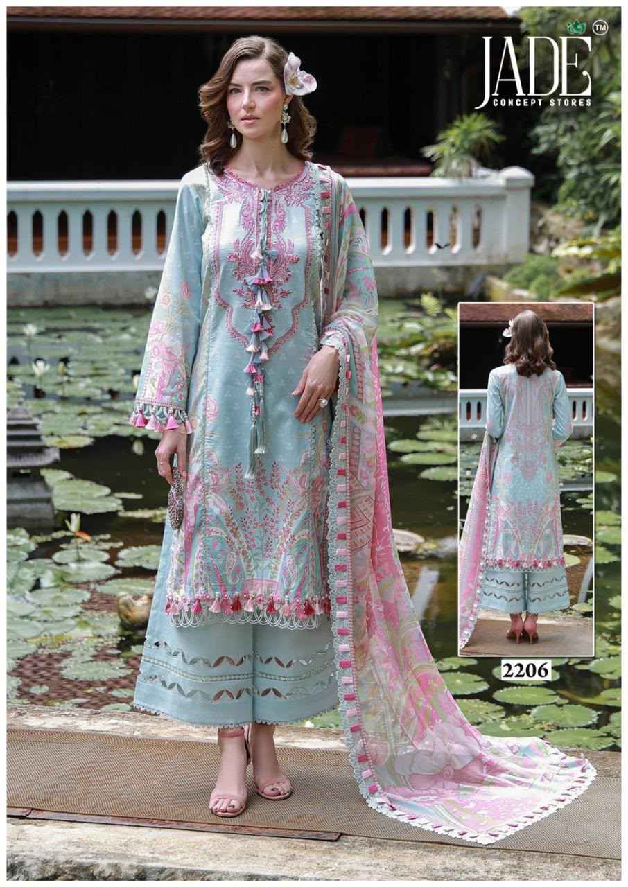 Jade Bin Saeed Heavy Luxury Vol 22 Readymade Cotton Dress 6 pcs Catalogue