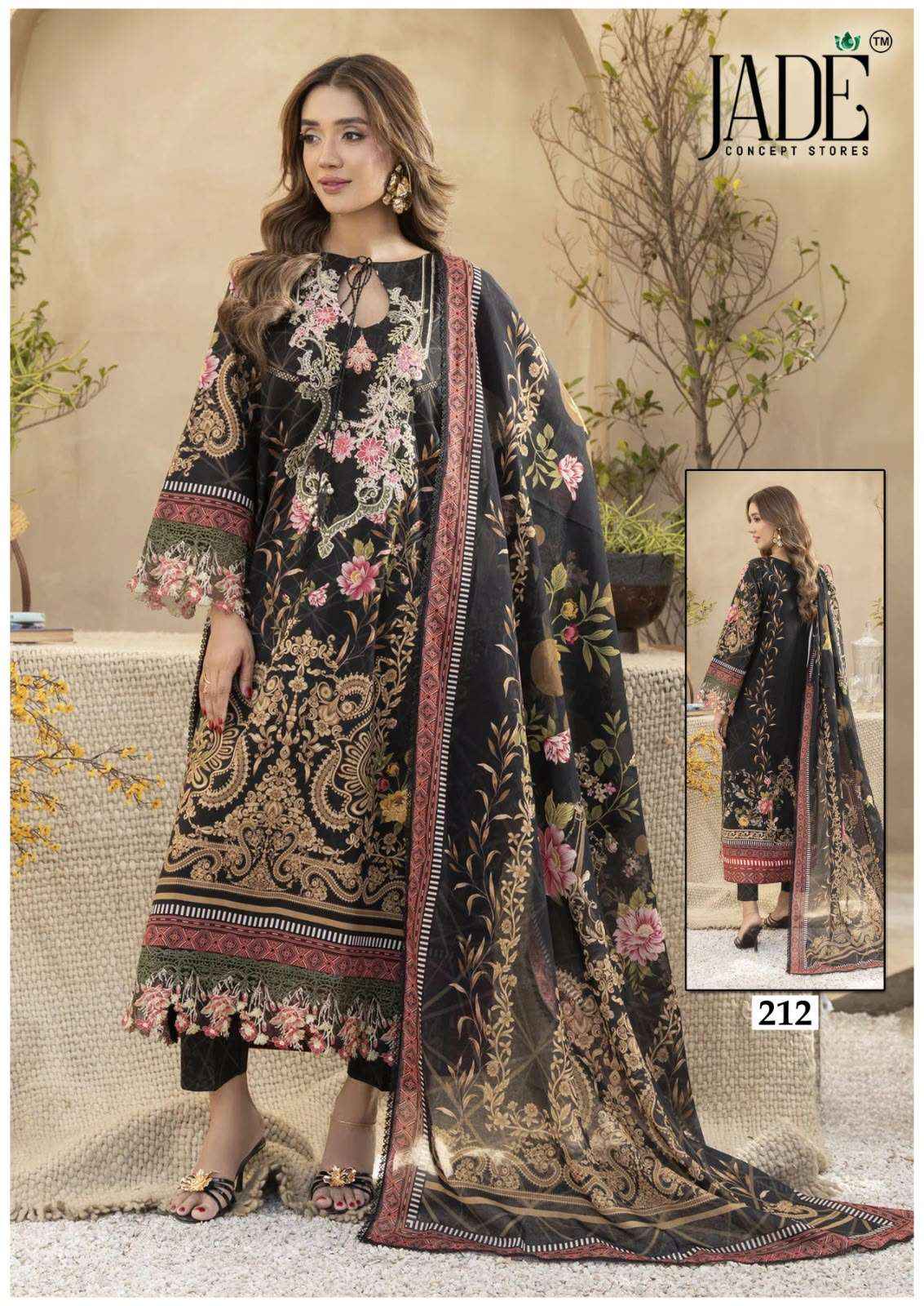 Jade Chevron Vol 22 Cotton Dress Material 6 Pc Catalog