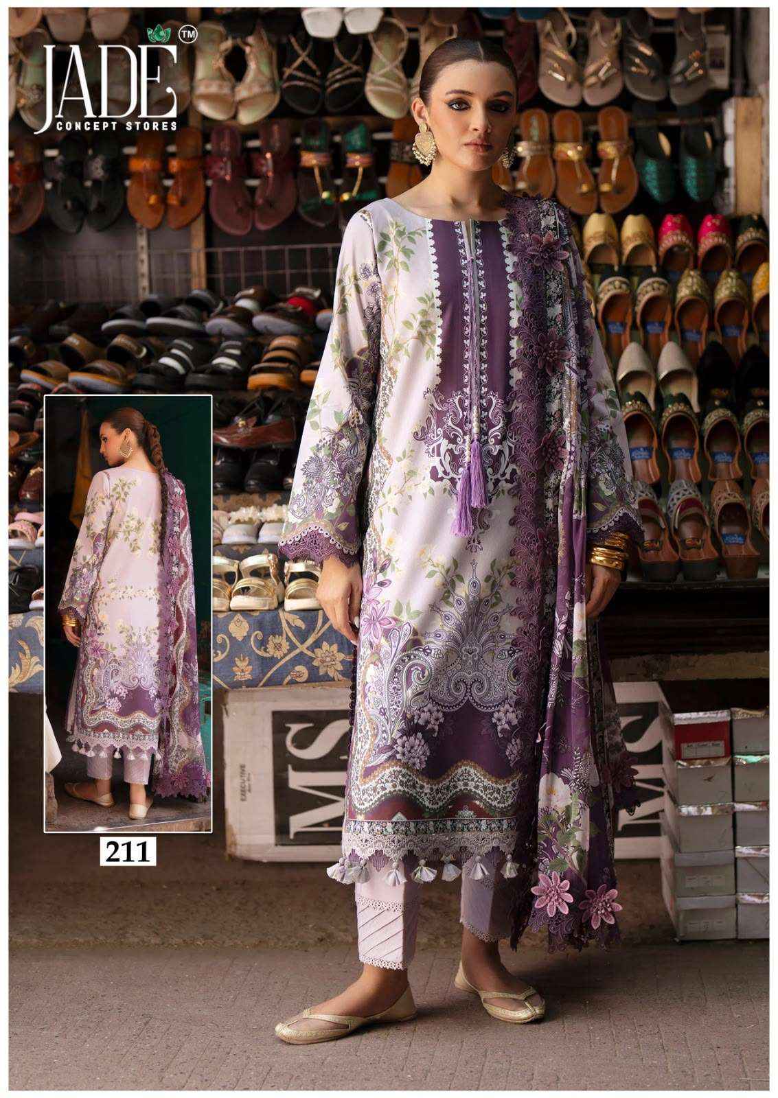 Jade Chevron Vol 22 Readymade Cotton Dress 6 Pc Catalog