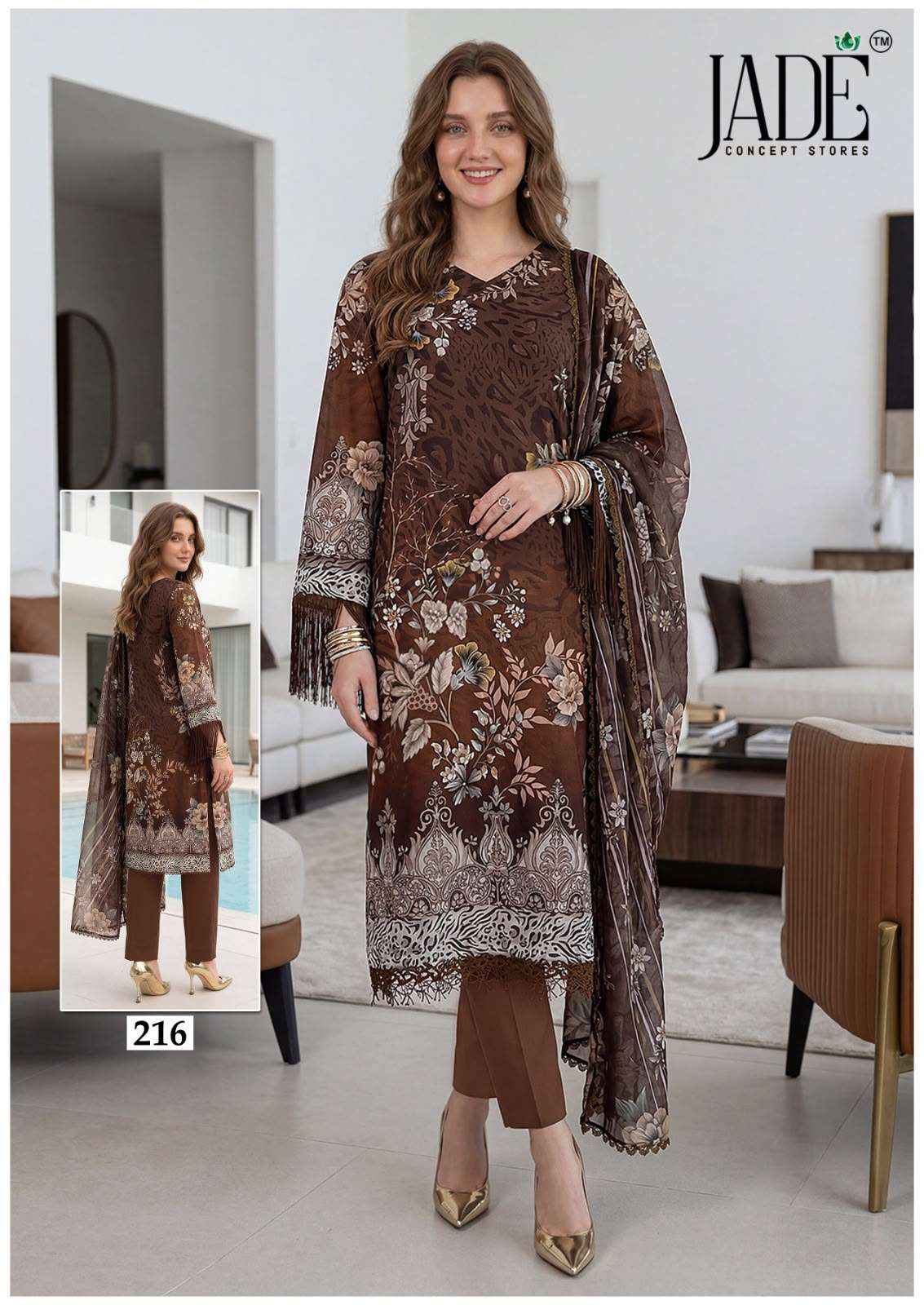 Jade Chevron Vol 22 Readymade Cotton Dress 6 Pc Catalog