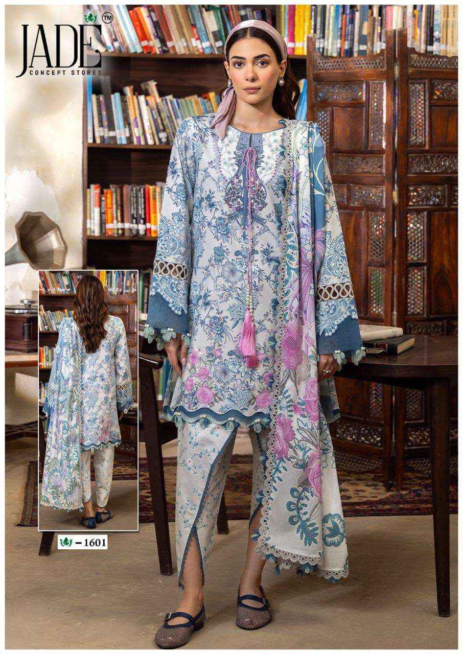 Jade Crimson Vol 16 Readymade Lawn Cotton Dress 6 pc Cataloge