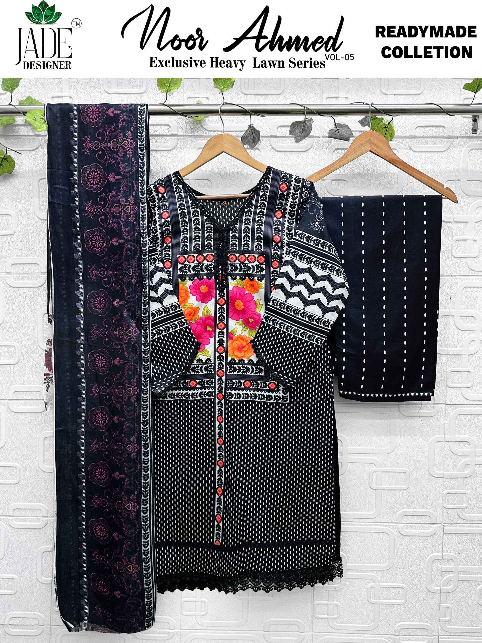 Jade Noor Ahmed Vol 5 Readymade Lawn Cotton Dress 6 pcs Catalogue
