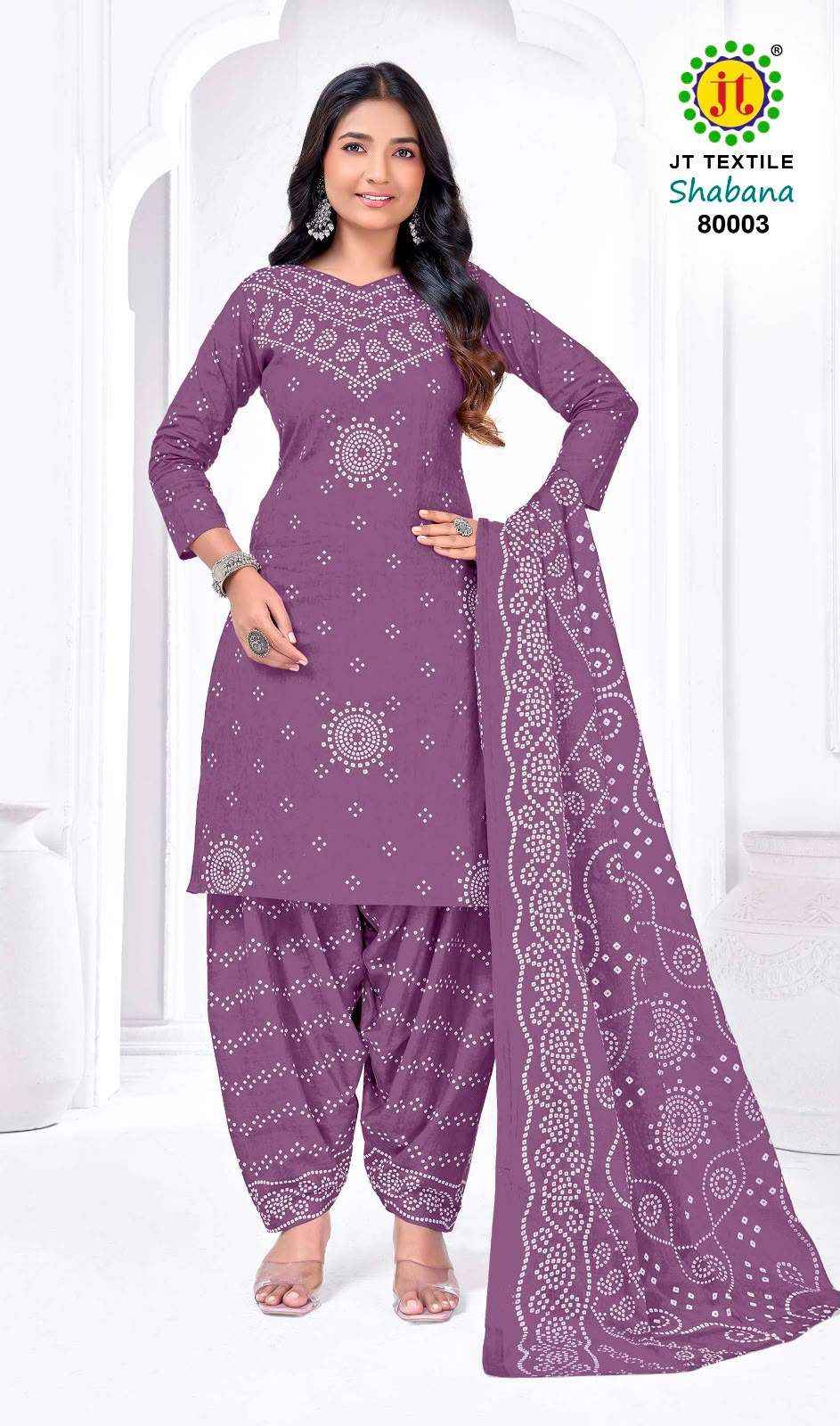 Jt Shabana Vol 80 Cotton Dress Material 10 pcs Catalogue