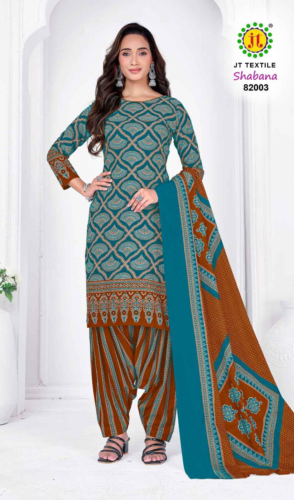 Jt Shabana Vol 82 Cotton Dress Material 10 pcs Catalogue