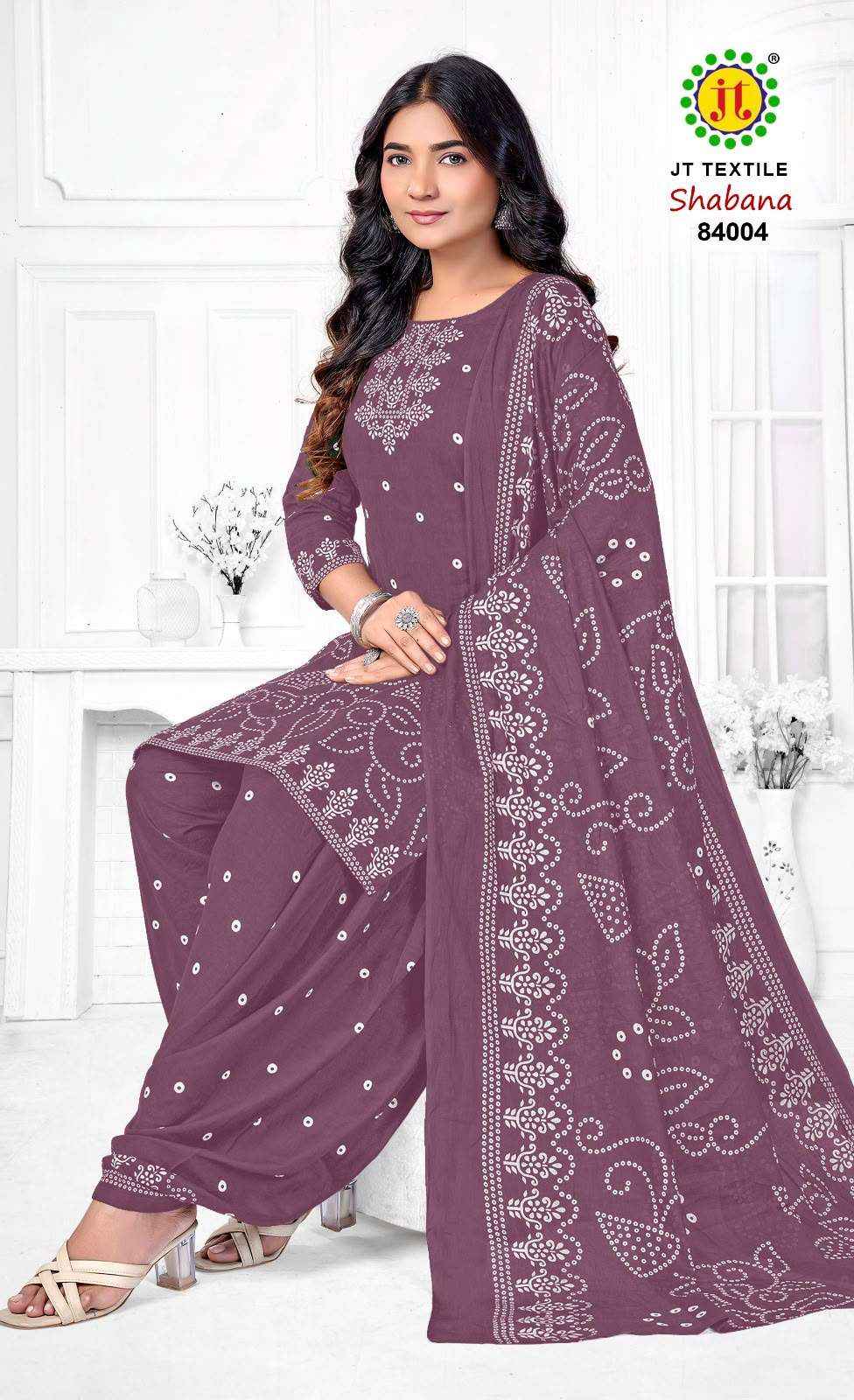 Jt Shabana Vol 84 Cotton Dress Material 10 pcs Catalogue