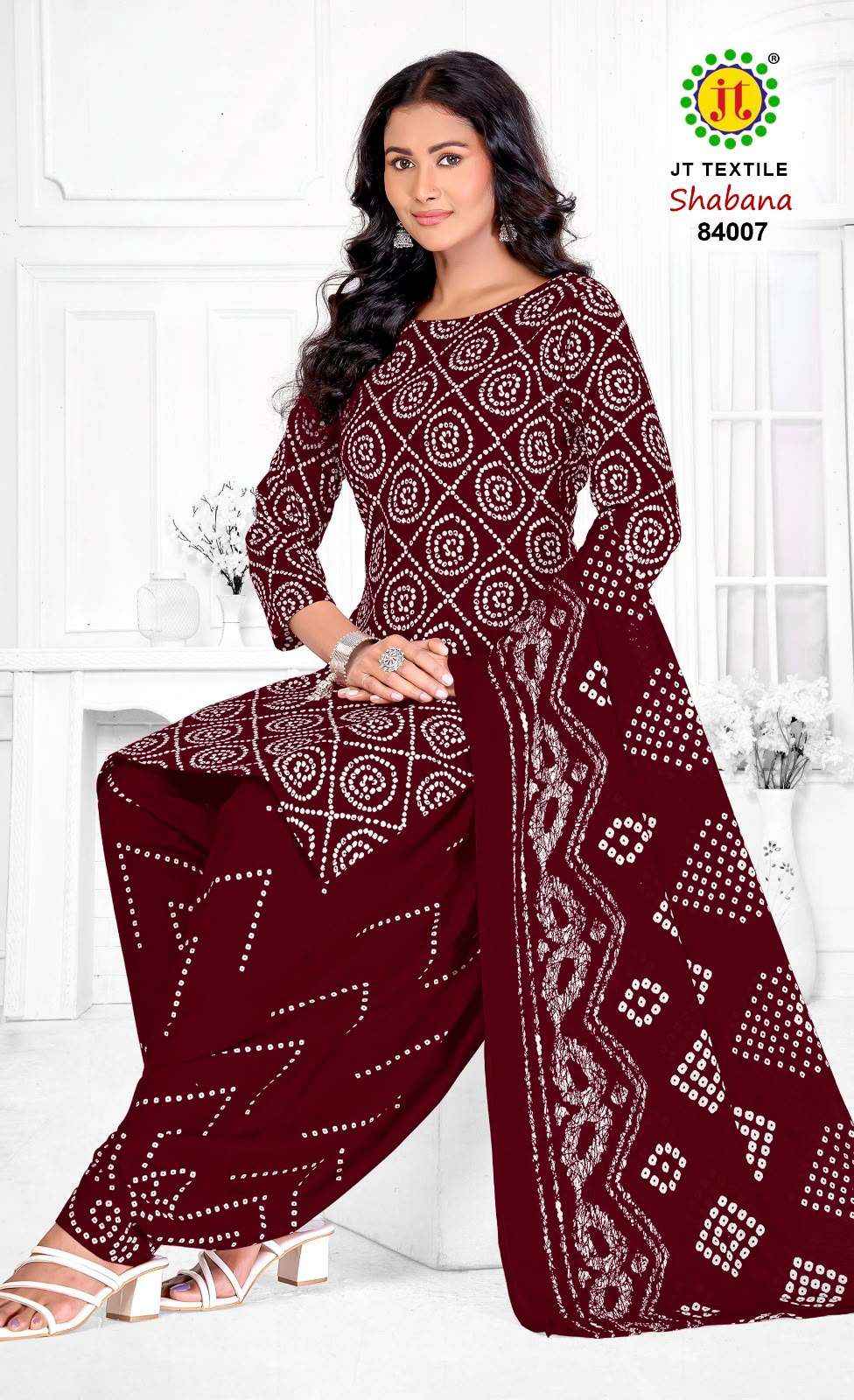 Jt Shabana Vol 84 Cotton Dress Material 10 pcs Catalogue