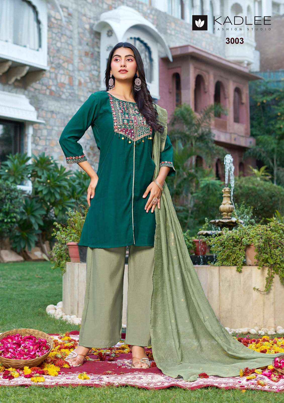 Kadlee Tarnika Roman Silk Kurti Combo 4 pcs Catalogue