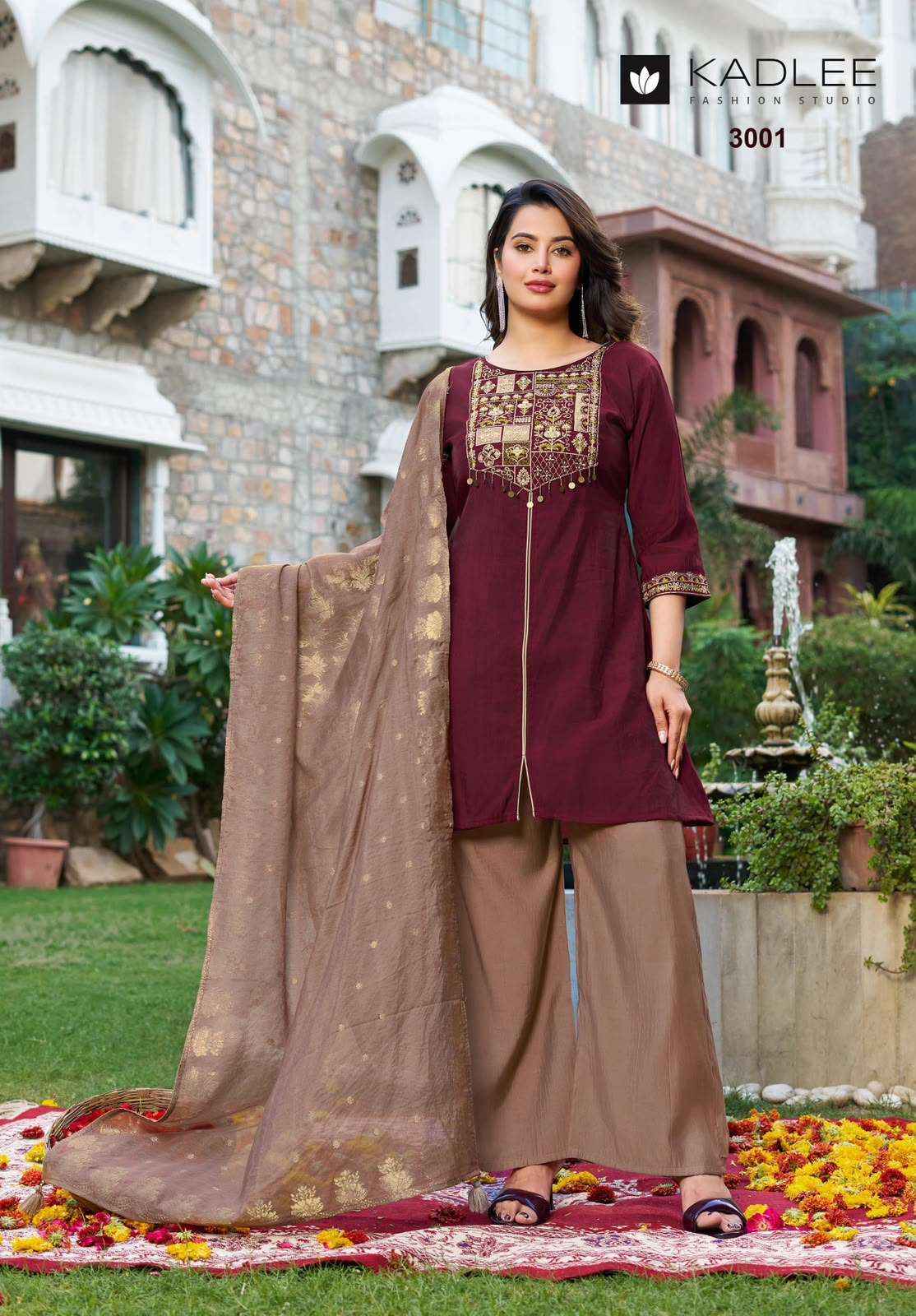 Kadlee Tarnika Roman Silk Kurti Combo 4 pcs Catalogue