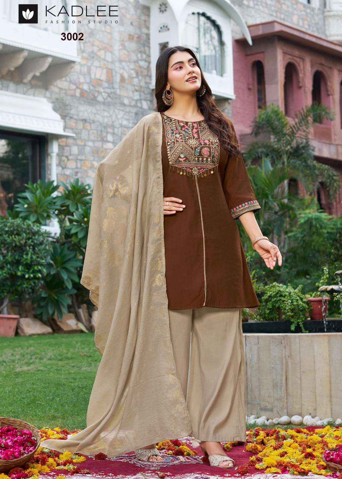 Kadlee Tarnika Roman Silk Kurti Combo 4 pcs Catalogue