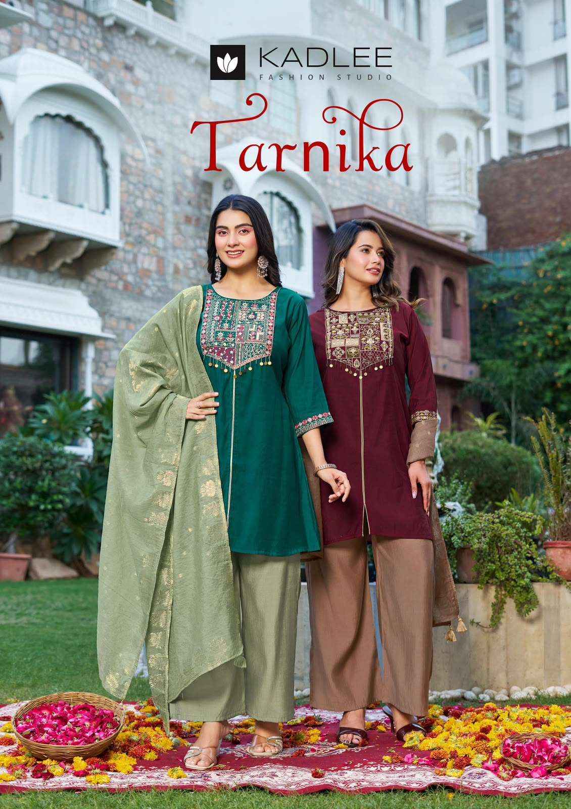 Kadlee Tarnika Roman Silk Kurti Combo 4 pcs Catalogue