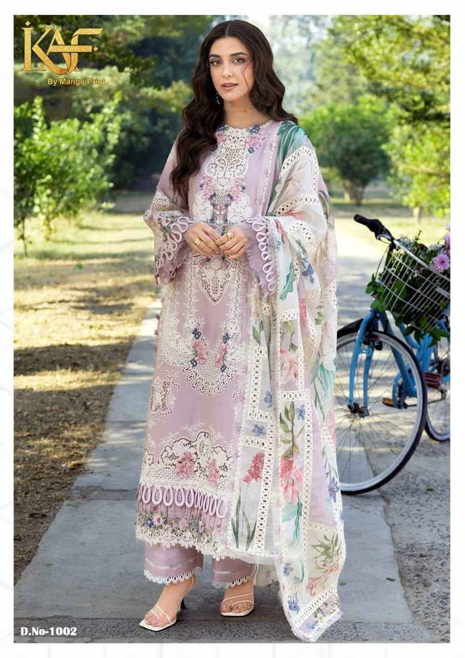 KAF Fabric Kashmee Vol 1 Cotton Dress Material 6 Pcs Catalouge