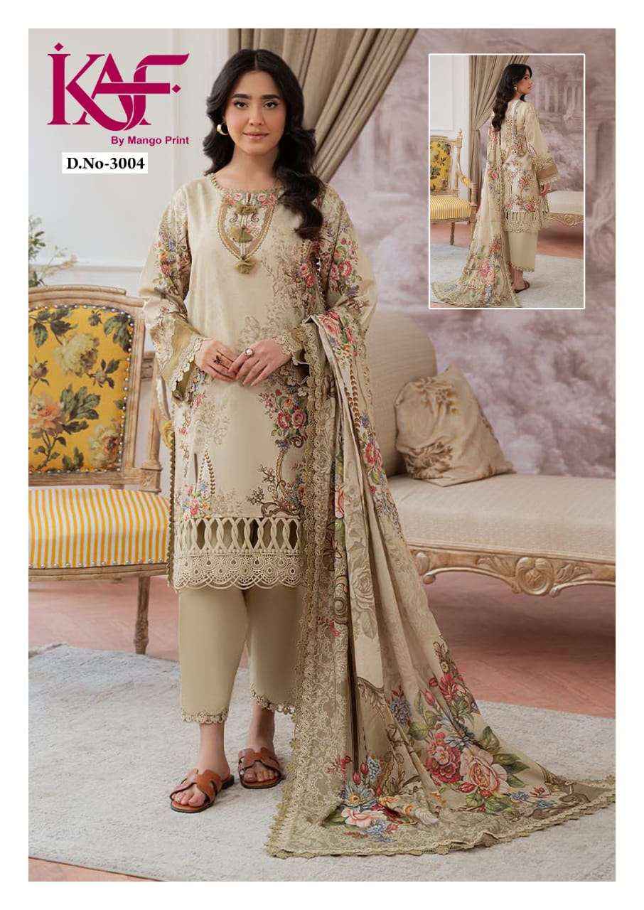KAF Fabric Royal Rawa Vol 3 Cotton Dress Material 6 Pcs Catalouge