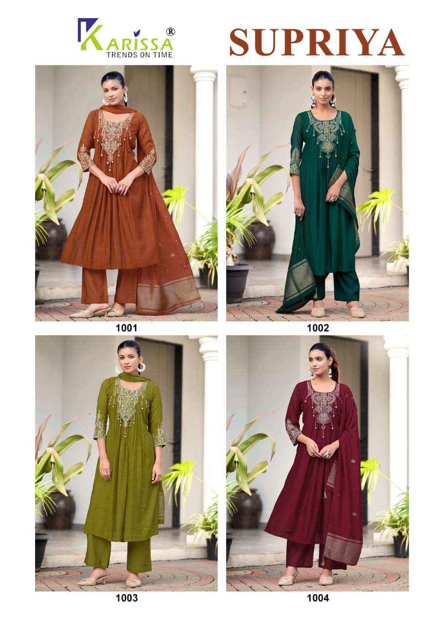Karissa Supriya Silk Kurti Combo 4 pcs Catalogue