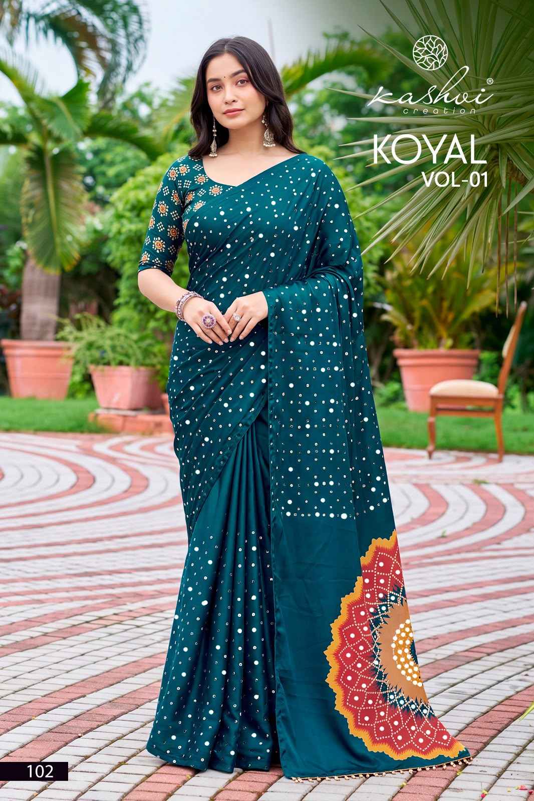 Kashvi Koyal Vol 1 Japan Satin Saree 8 pcs Catalogue