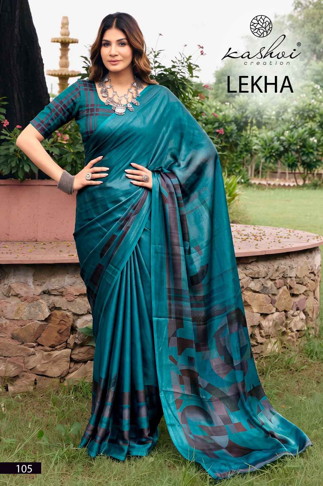 Kashvi Lekha Georgette Saree 8 pcs Catalogue