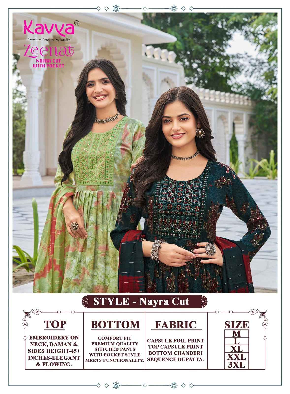 Kavya Zeenat Vol 34 Capsule Kurti Combo 10 pcs Catalogue