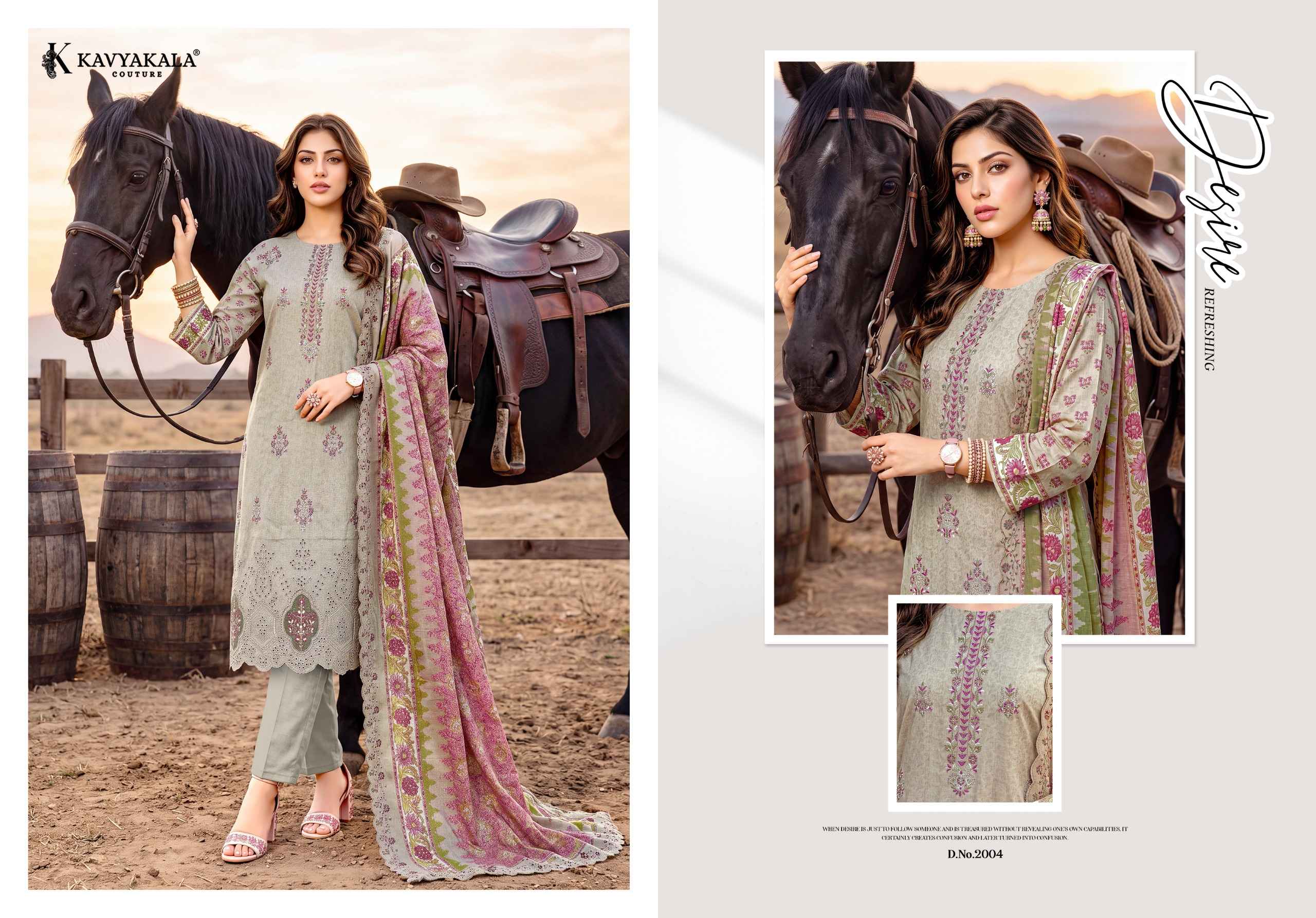 Kavyakala Aafreen Vol 2 Lawn Cotton Dress Material 6 pcs Catalogue